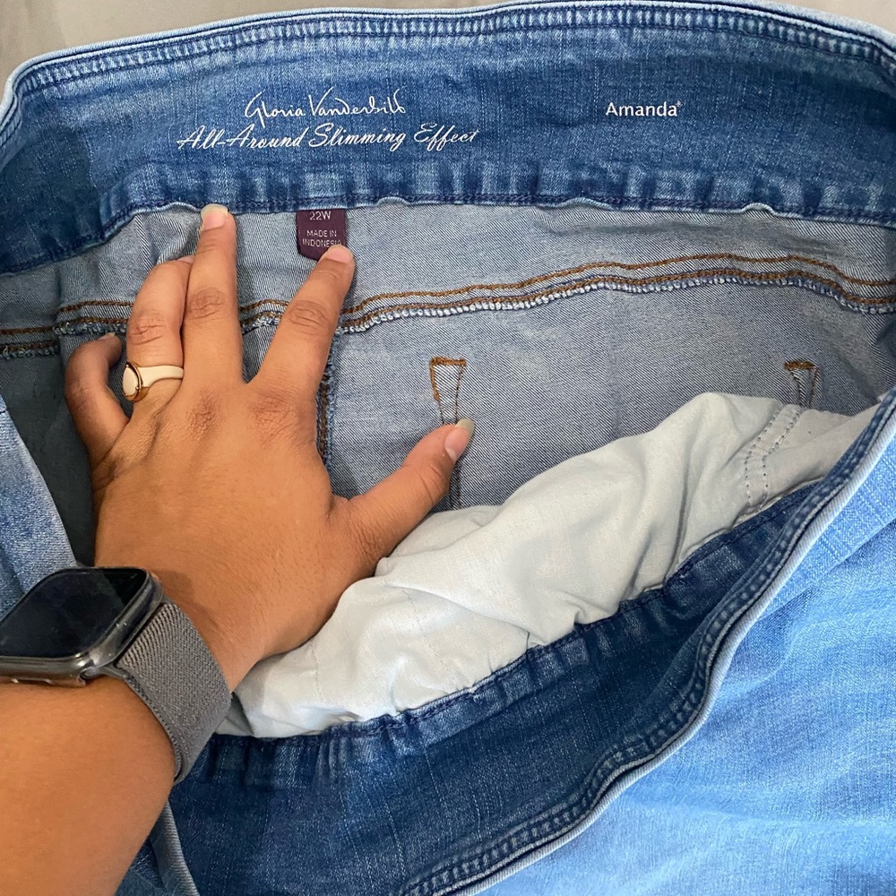 Plus size denim/jegging  shorts